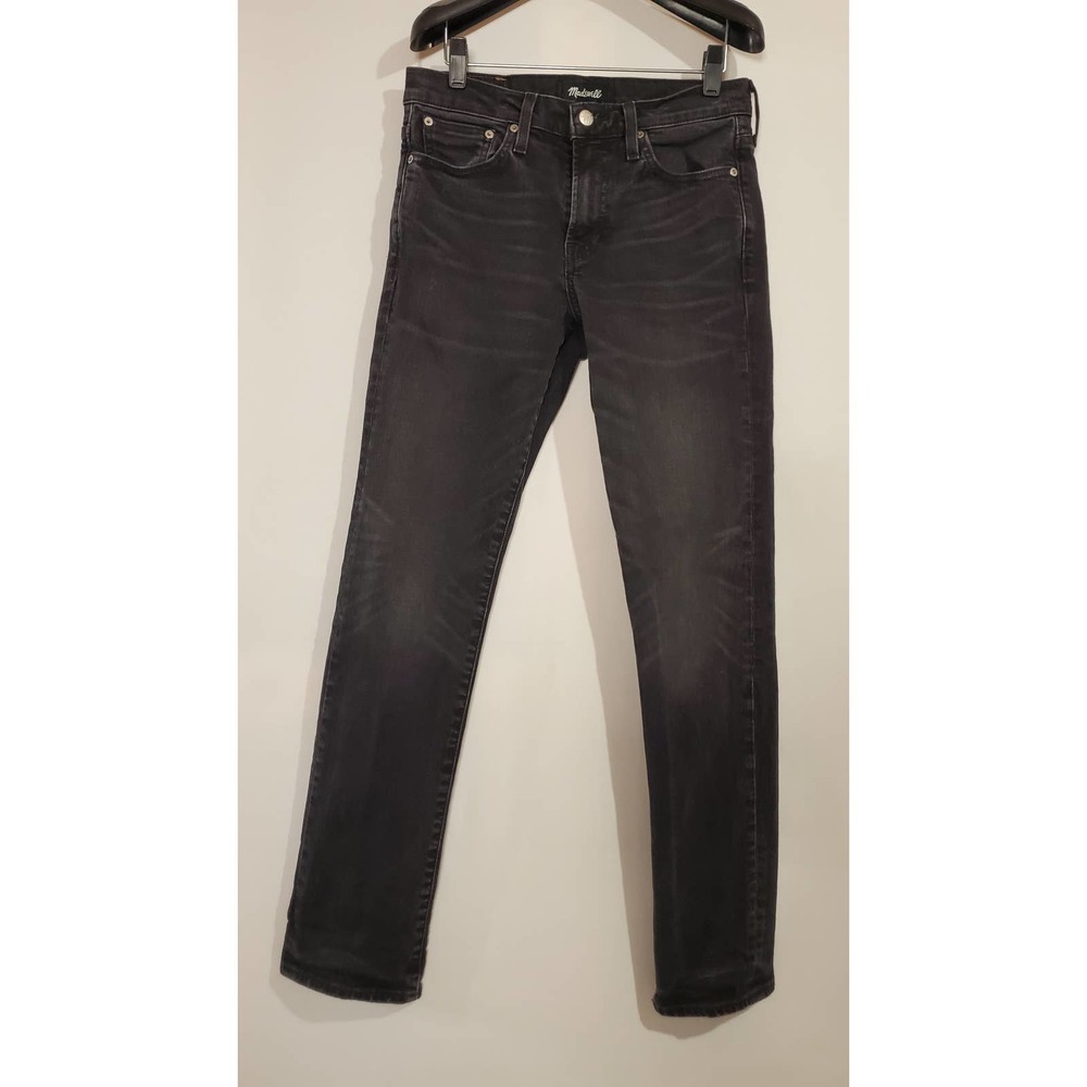 Madewell Mens Authentic Flex Slim Jeans Everton Wash Size 31 x 32 Black Stretch